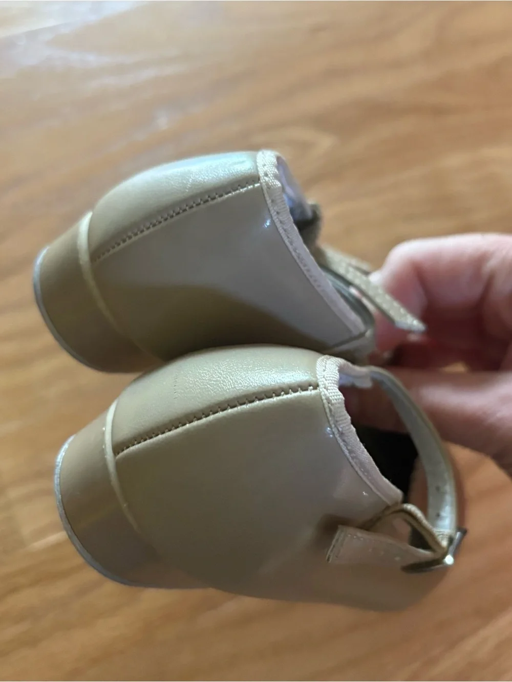 Revolution Kids Tan Mary Jane Tap Shoes Sz 13